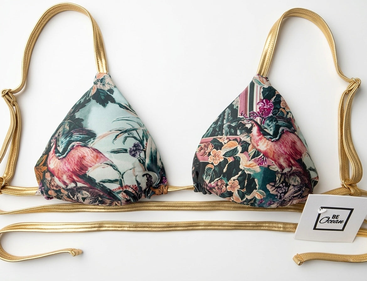 Triangle Thong & Padded Bra Bikini Set - REGINA LOYALTY