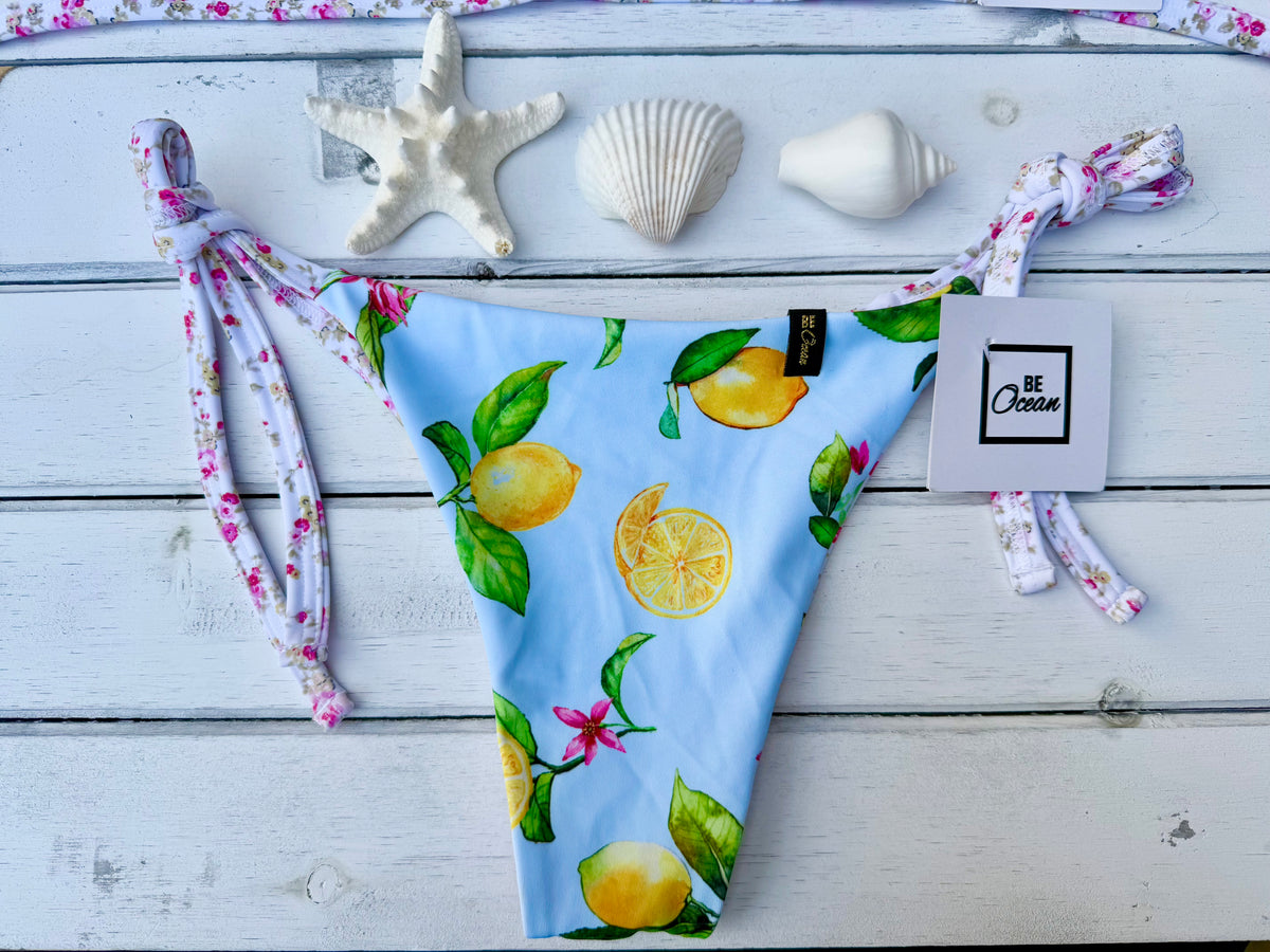 Triangle Thong & Padded Bra Bikini Set - PAMELA POSITANO
