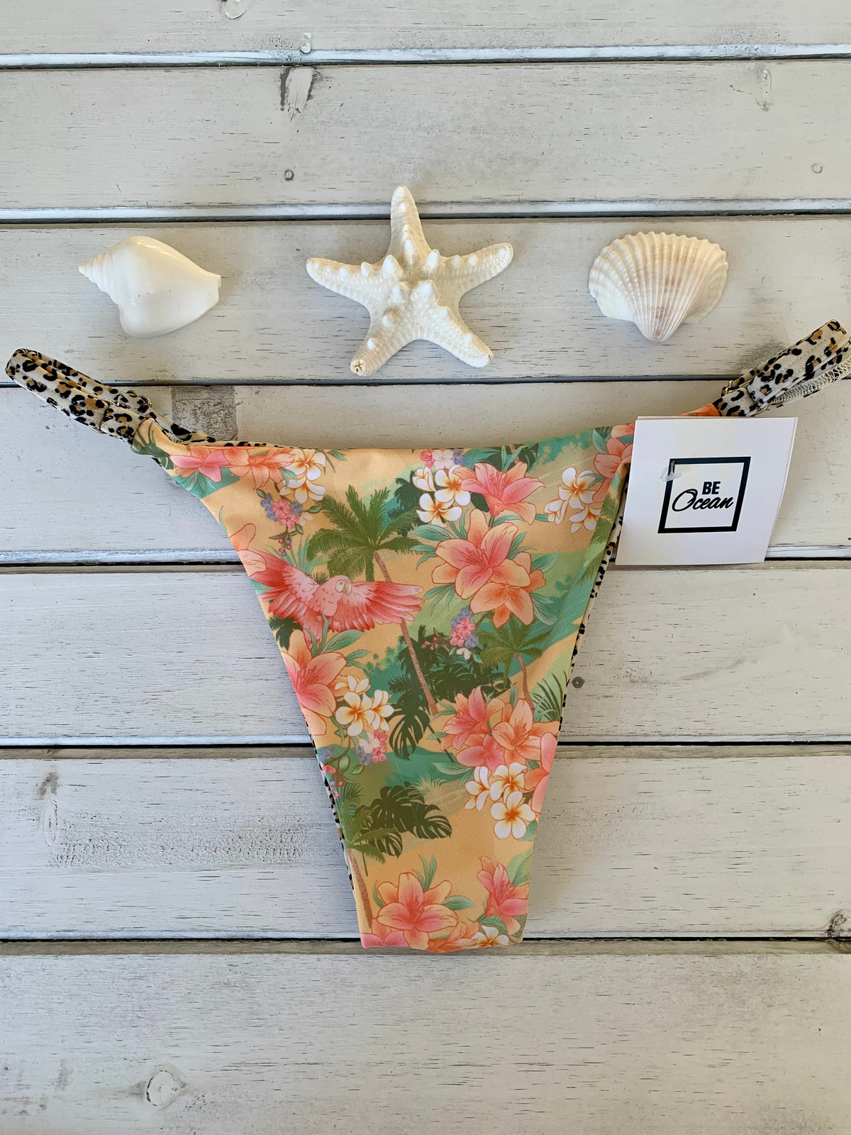 Reversible Thong & Triangle Padded Bra Bikini Set - REGINA HAPPINESS