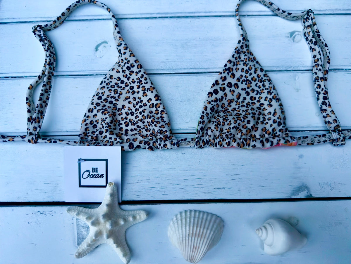 Micro Bikini One-size Thong & Non Padded Triangle Bra Set - REGINA HAPPINESS