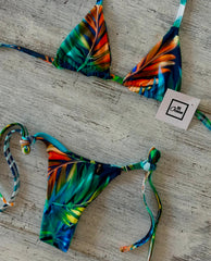 Micro Bikini One-size Thong & Non Padded Triangle Bra Set - BRAZIL