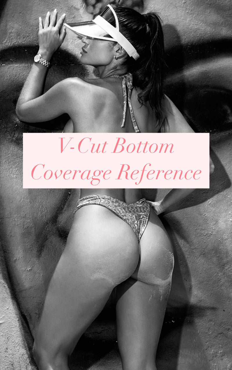 V-Cut Thong & Padded Bra Bikini Set - 
SWEET VIRGINIA