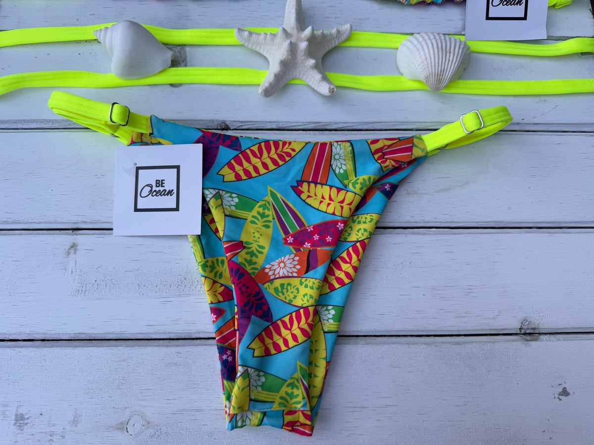 Triangle Thong & Padded Bra Bikini Set - REGINA SURFIN’ BIRD