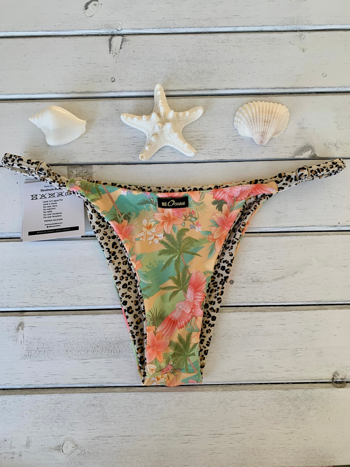 Reversible Thong & Triangle Padded Bra Bikini Set - REGINA HAPPINESS