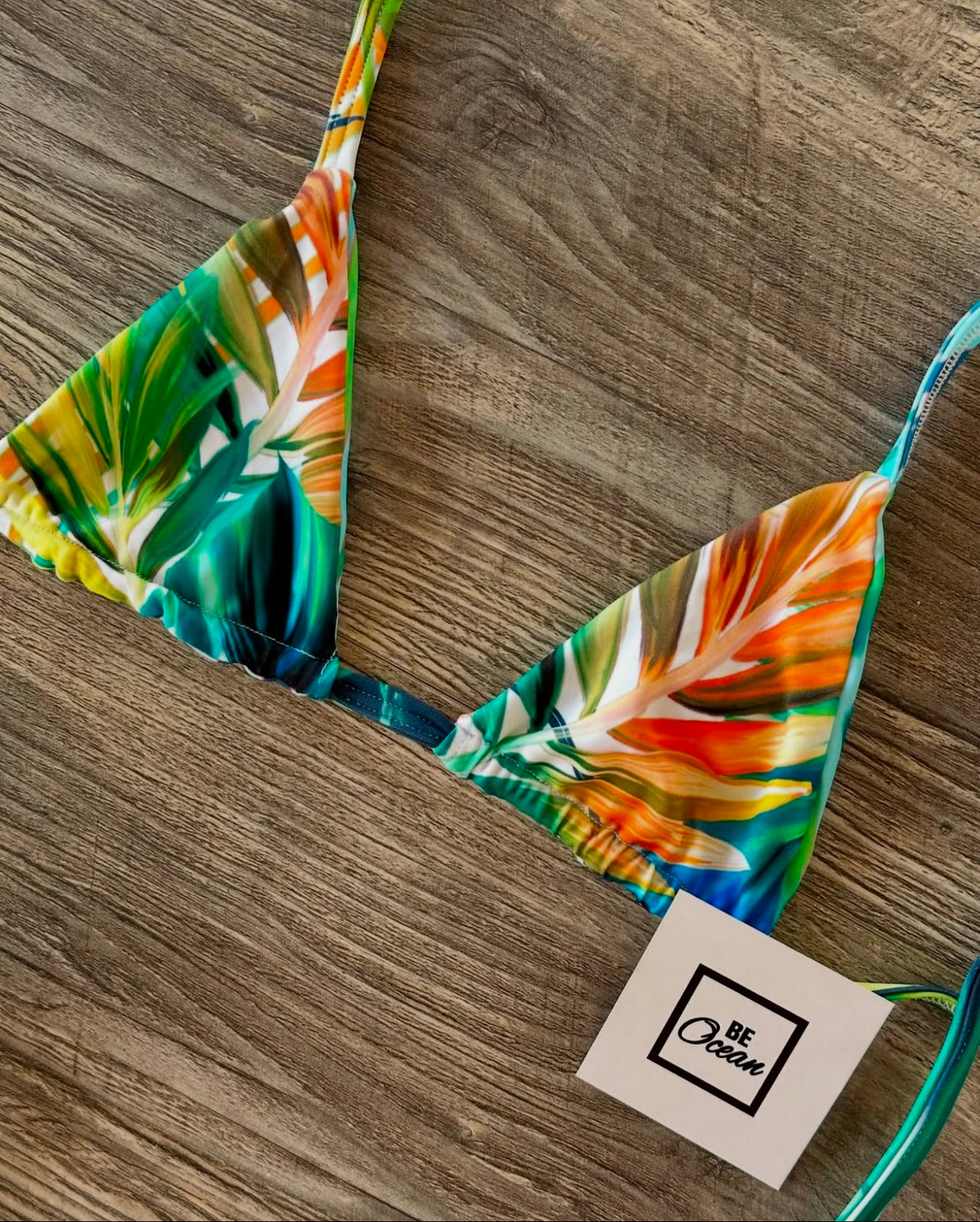 Micro Bikini One-size Thong & Non Padded Triangle Bra Set - BRAZIL