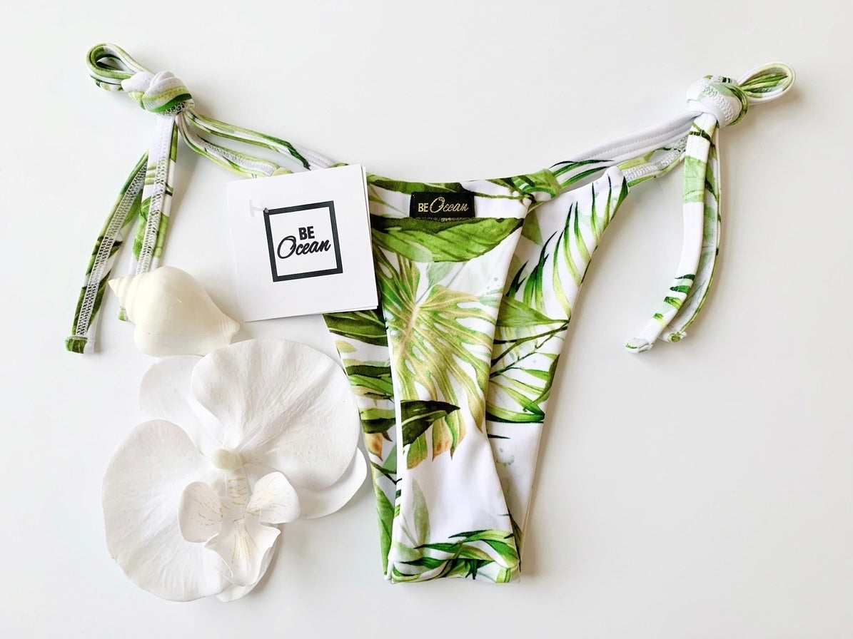 Micro Bikini One-size Thong & Non Padded Triangle Bra Set - PUERTO RICO
