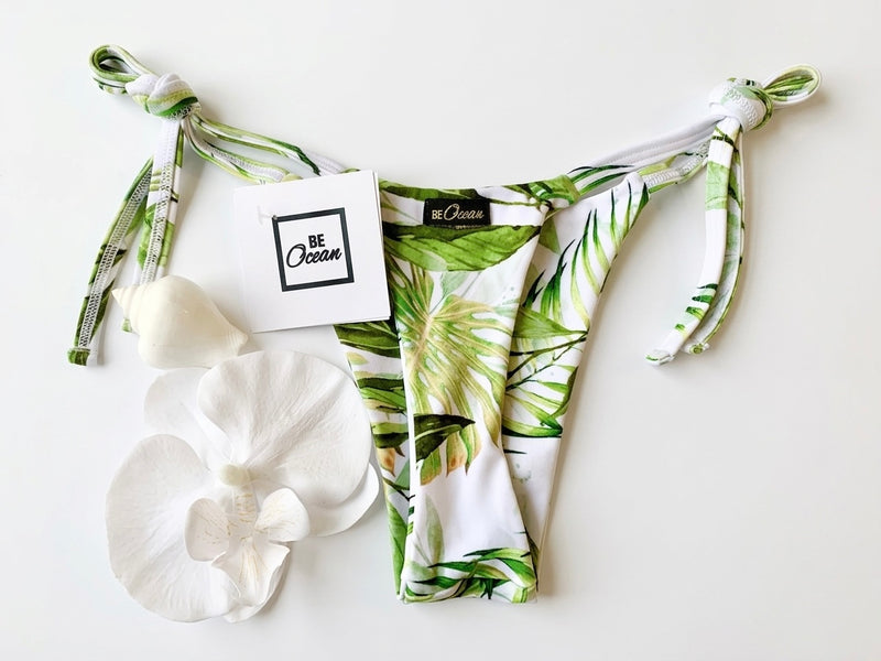 Micro Bikini One-size Thong & Non Padded Triangle Bra Set - PUERTO RICO
