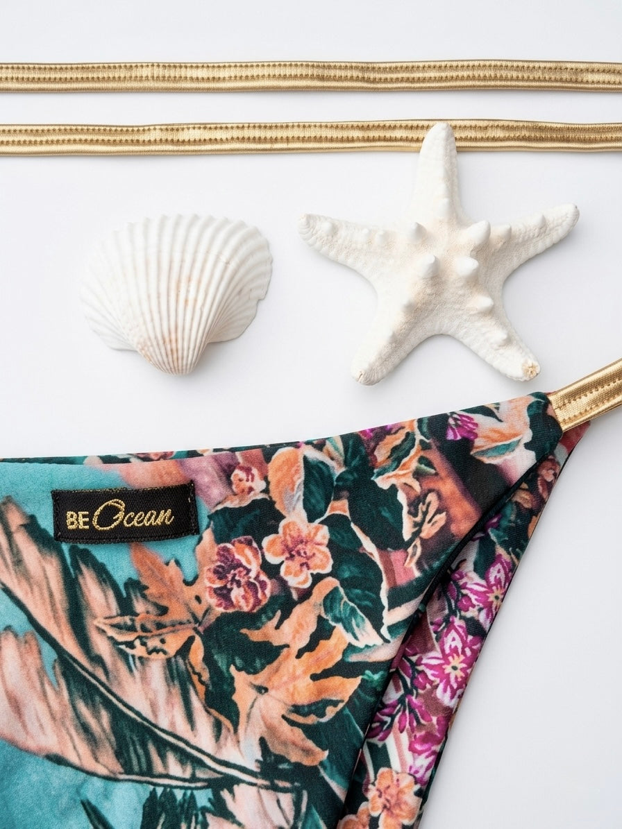 Triangle Thong & Padded Bra Bikini Set - REGINA LOYALTY