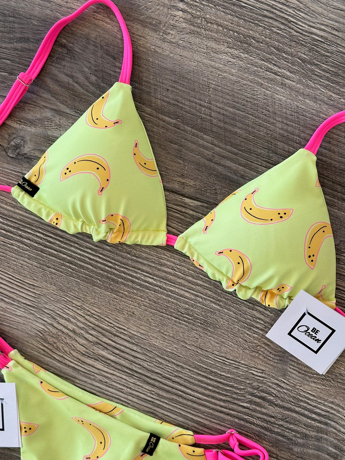 Triangle Thong & Padded Bra Bikini Set - REGINA BEACH BANANA