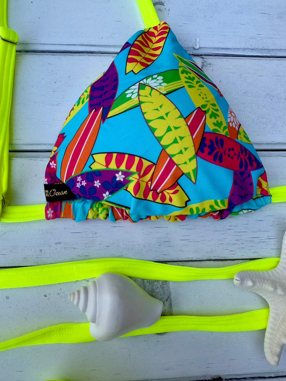 Triangle Thong & Padded Bra Bikini Set - REGINA SURFIN’ BIRD
