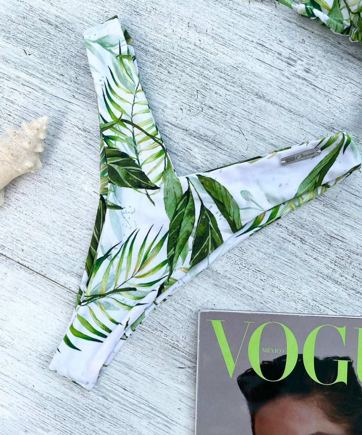 V-Cut Thong & Padded Bra Bikini Set - PUERTO RICO